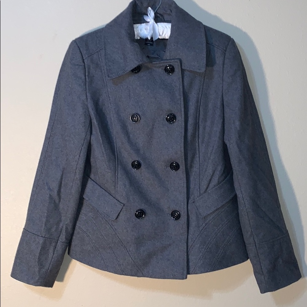 Apostrophe Gray Wool Double-Breasted Coat. - image 1